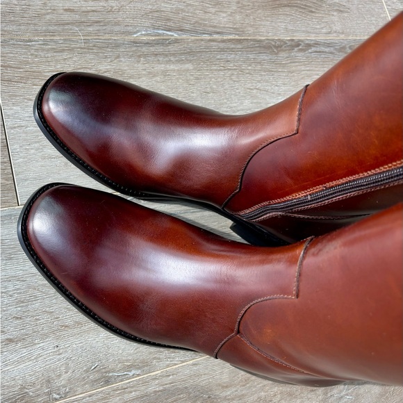 New Amendment Drotning WIDE CALF Riding Boot In Brown - Picture 4 of 10